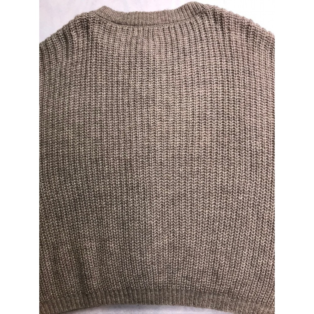 Zenana Womens 3X Oversized Cardigan Sweater Tan Ribbed Knit Lantern Sleeve - Picture 14 of 16